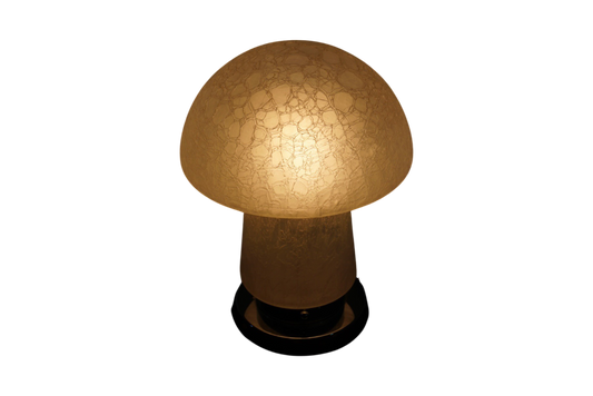 Glass Mushroom Table Lamp, 1970s