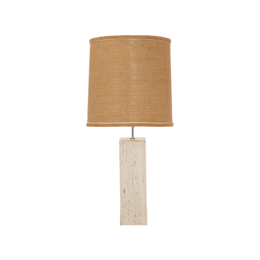 Mid-Century Modern Travertine Lamp, 1970s