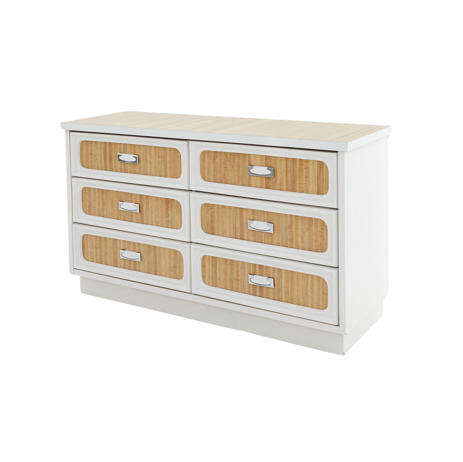 White formica deals dresser