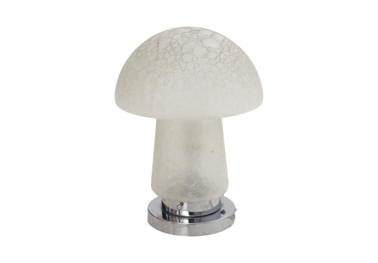 Glass Mushroom Table Lamp, 1970s