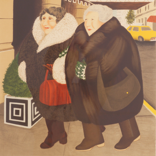 Bar & Barbara by Beryl Cook, 1980s