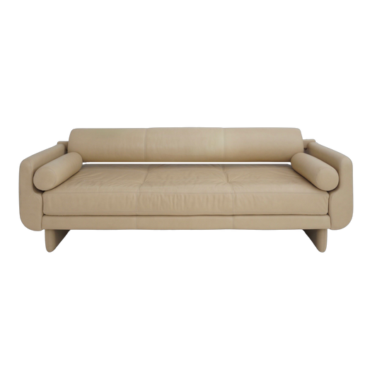Matinee Leather Sofa by Vladimir Kagan, 1990s