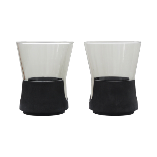 Set of 4 Smoked Snap Glasses
