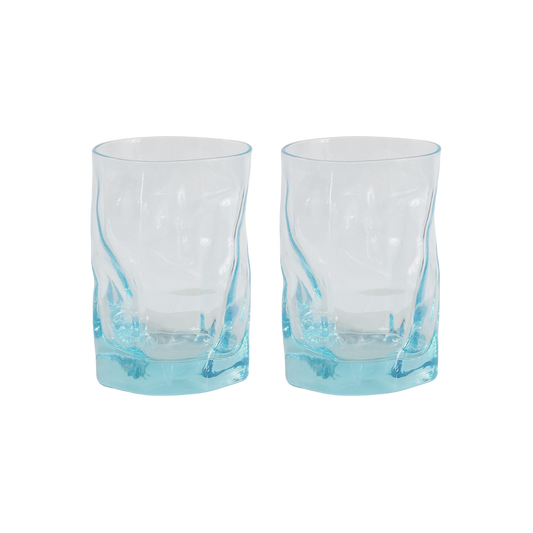 Pair of Blue Crinkle Glasses