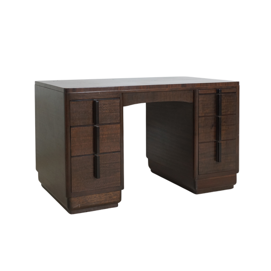 Art Deco Executive Mahogany Desk