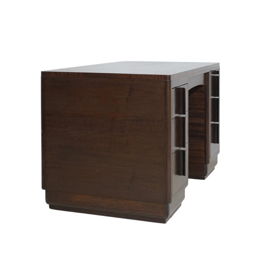 Art Deco Executive Mahogany Desk