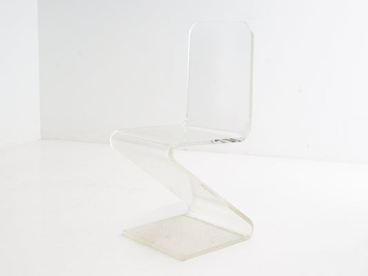 Lucite "Z" Chair, 1970s