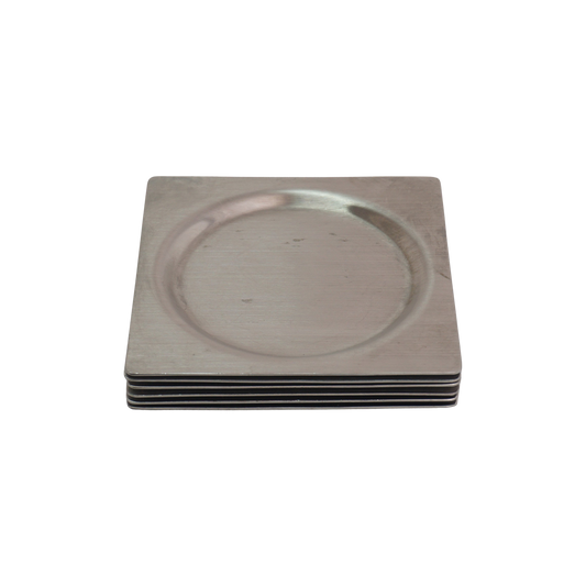 Set of 6 Stainless Steel Coasters