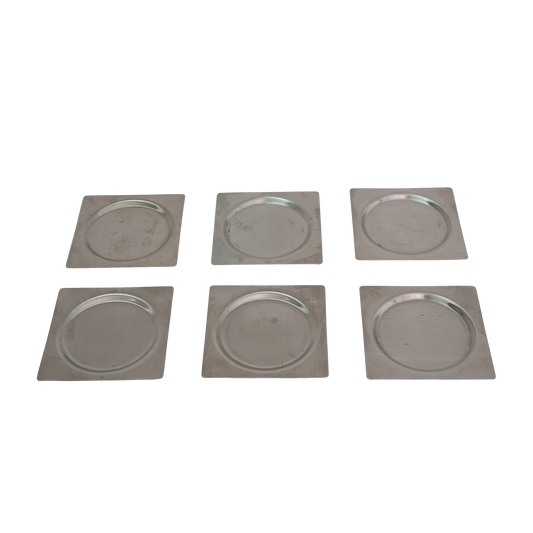 Set of 6 Stainless Steel Coasters