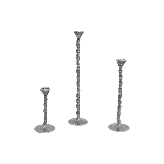 Set of Brutalist Candle Holders by Patrick Meyer, 1990s