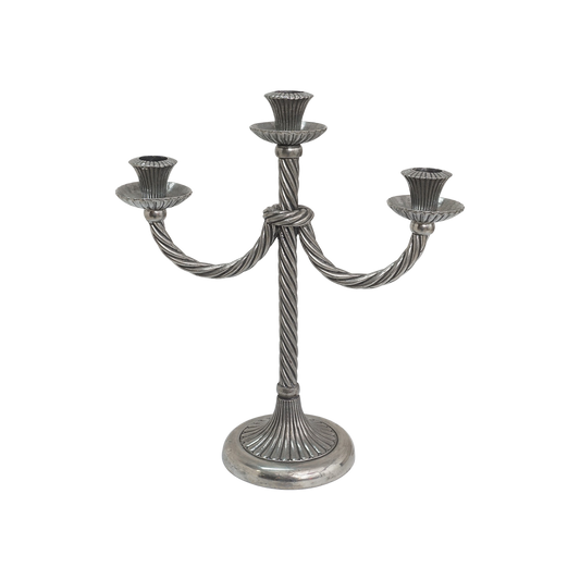Twisted Three Flame Candelabra