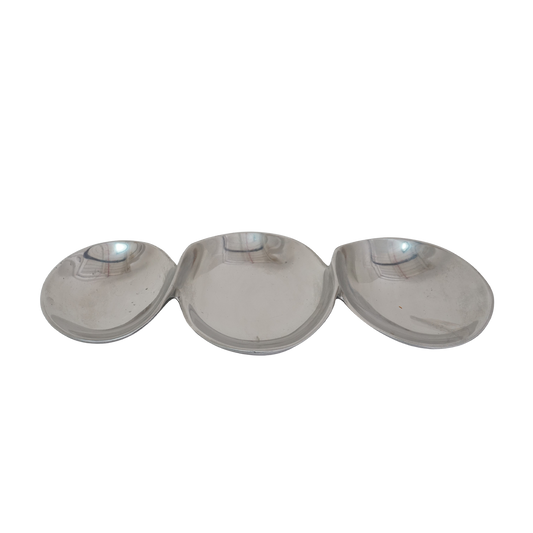 Pewter Modernist Serving Bowl
