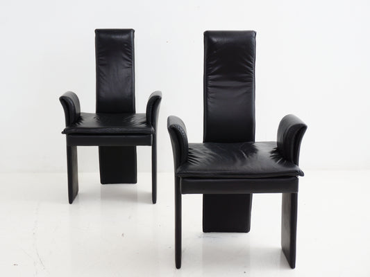 Postmodern Leather Chair, 1980s