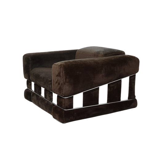 Chrome Caged Armchair by Adrian Pearsall, 1970s
