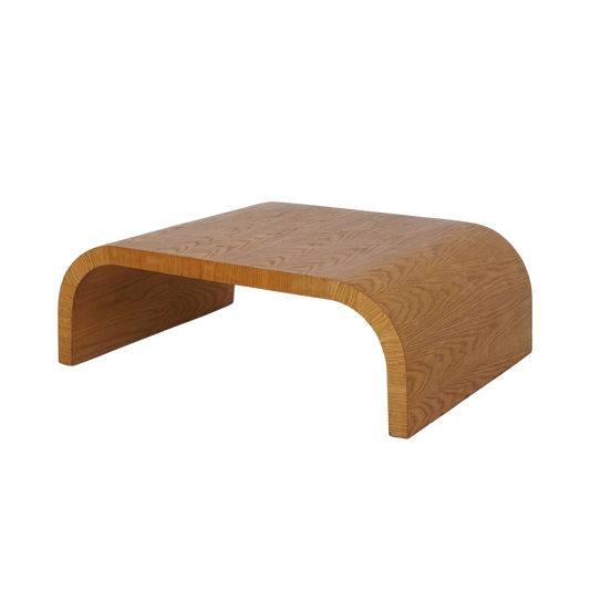 Large Oak Waterfall Coffee Table