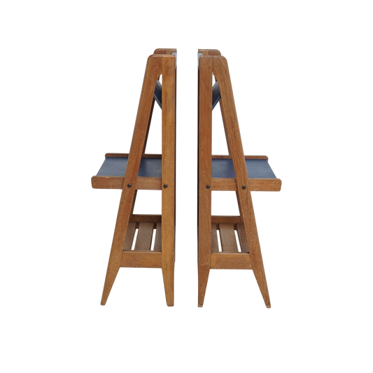 Pair of French Oak Laminate Tables