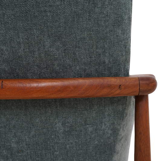 Pair of Danish Walnut Lounge Chairs