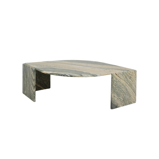 Eye-Shaped Marble Coffee Table