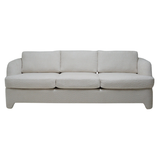 White Boucle Sofa, 1980s