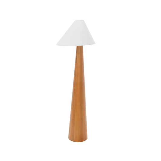 Asymmetrical Wood Floor Lamp