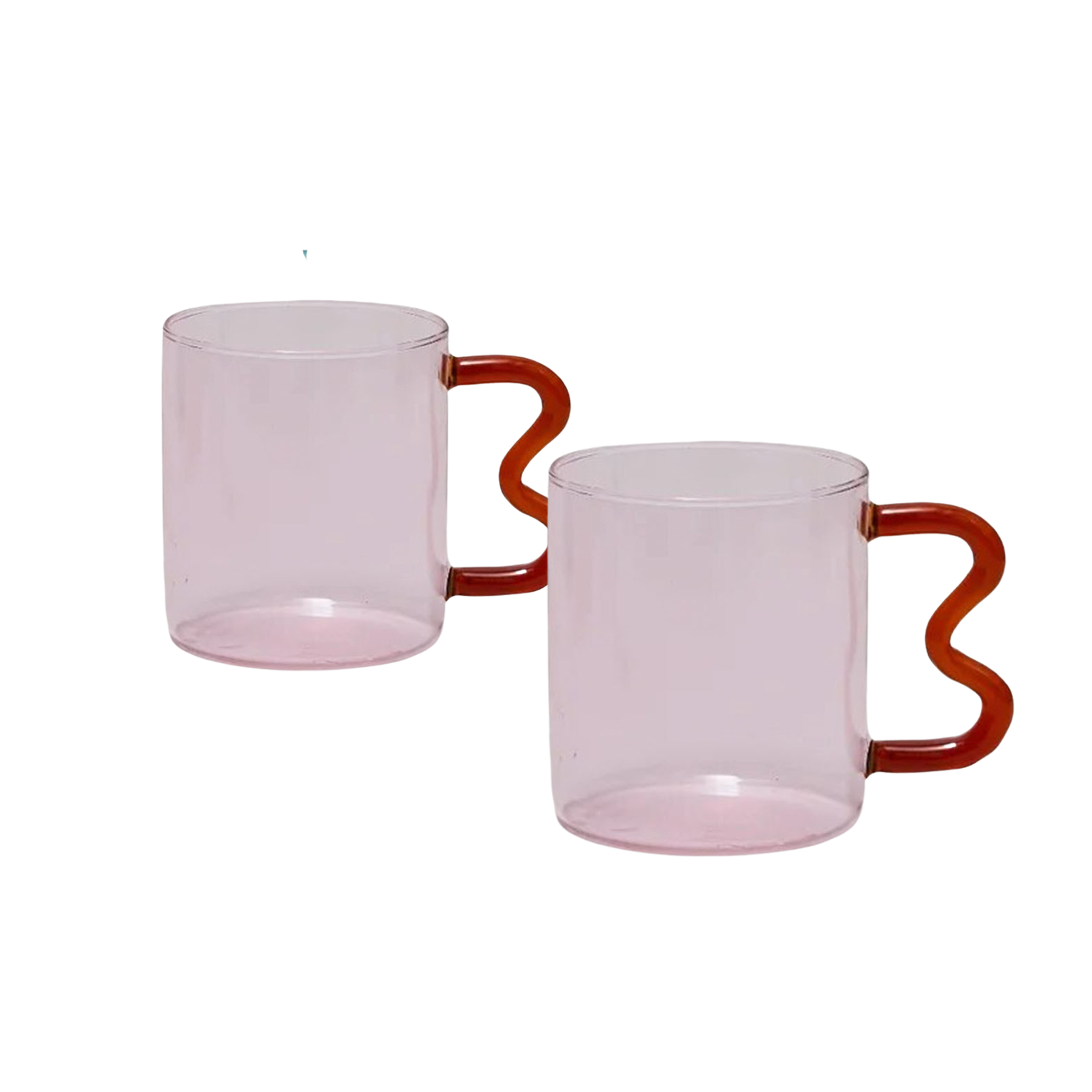 Pink glass hot sale mug