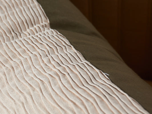 Suede & Olive Pillow