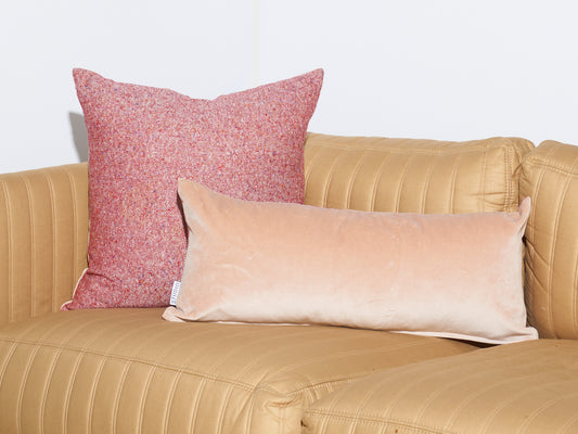 Twill & Velvet Pillow