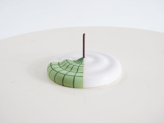 Green Drop Incense Holder