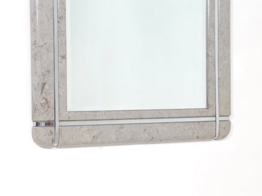 Marble & Chrome Wall Mirror