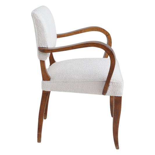 Set of 4 French Bouclé Chairs, 1970s