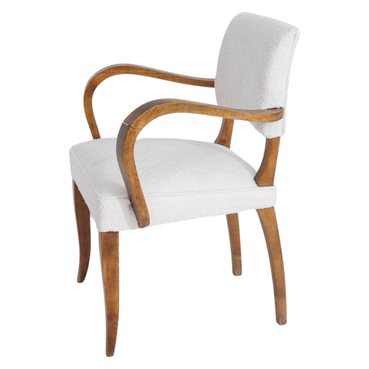 Set of 4 French Bouclé Chairs, 1970s