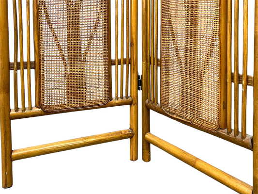 Rattan and Cane Arched Screen