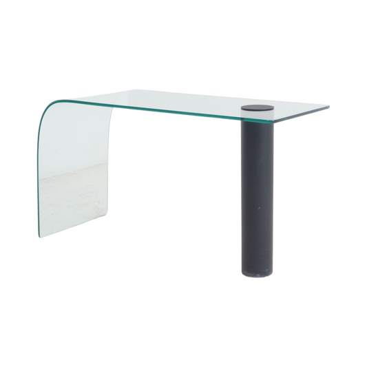 Glass Waterfall Console Table, 1980s
