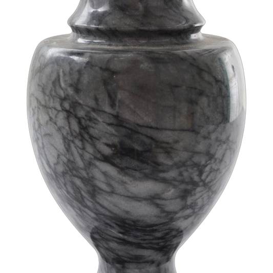 Gray Marble Vase, 1980s
