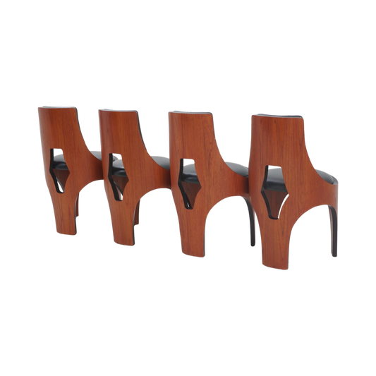 Set of 4 Cylindra Chairs by Henry P. Glass, 1966