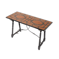 Spanish Baroque Inlaid Table, 1800s