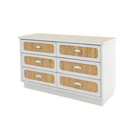 Faux Wood Formica Dresser, 1970s