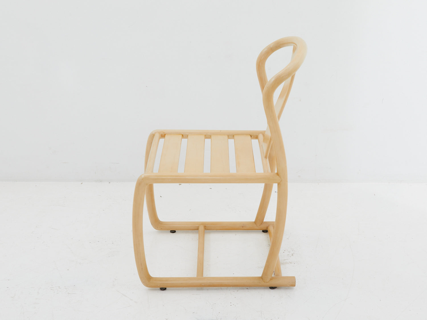 Side view of an Italian bentwood chair by Tecnosedia