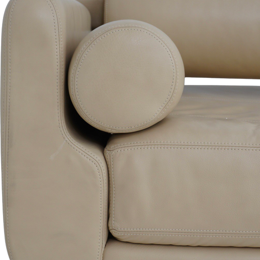 Matinee Leather Sofa by Vladimir Kagan, 1990s