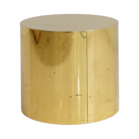 Brass Drum Table, 1970s