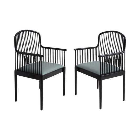 Pair of Andover Lacquered Chairs by Stendig, 1980s
