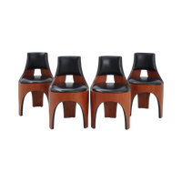 Set of 4 Cylindra Chairs by Henry P. Glass, 1966