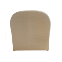 Linen Glider with Ottoman, 1990s