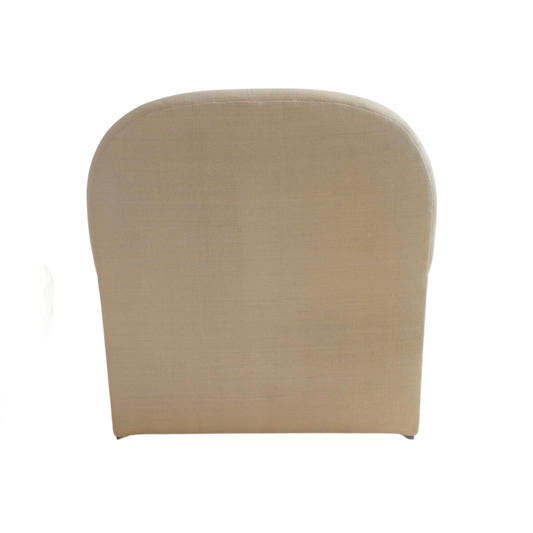 Linen Glider with Ottoman, 1990s