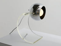Arched Lucite Lamp by Robert Sonneman, 1970s