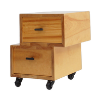 Blonde Wood Double Sided Storage, 1990s