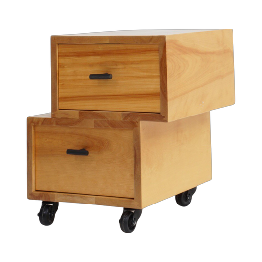 Blonde Wood Double Sided Storage, 1990s