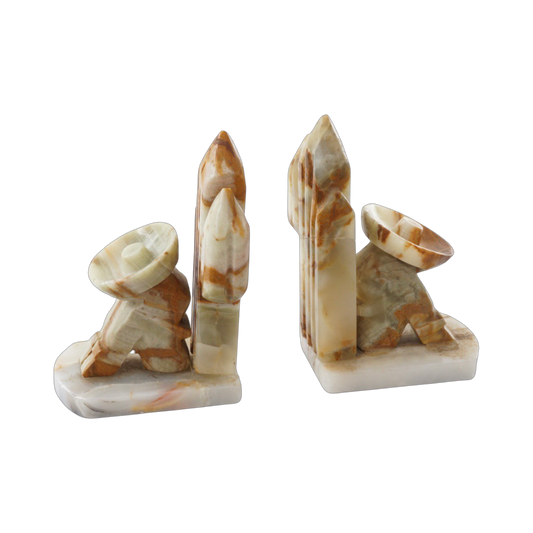 Pair of Onyx Siesta Bookends, 1970s