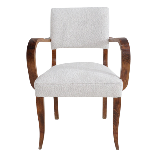 Set of 4 French Bouclé Chairs, 1970s