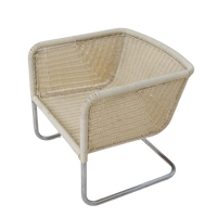 Pair of Woven Rattan Armchairs